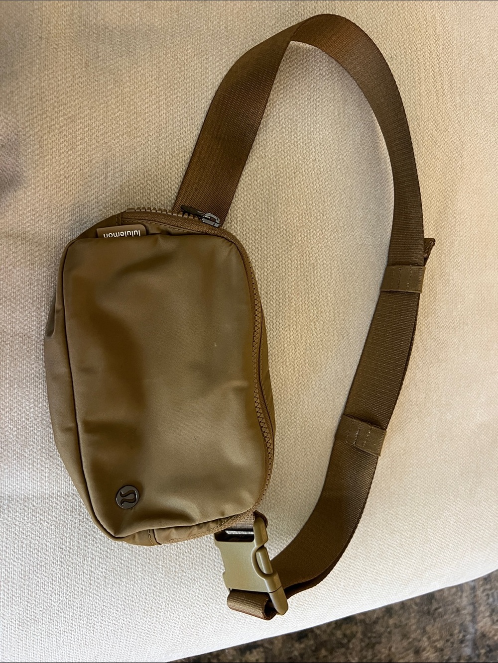 lululemon athletica Olive/Tan Sling Belt Bag
